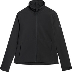 4F Αθλητικό Γυναικείο Μπουφάν Softshell Μακρύ Μαύρο 4FWAW25TSOFF394-20S