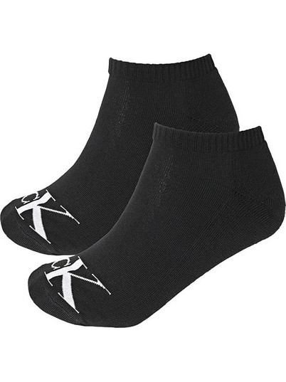 Calvin Klein Ανδρικές Κάλτσες Κοντές Μαύρες 2Pack 701228807-001