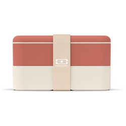 Monbento Terracotta Recycled Δοχείο Φαγητού από Ανακυκλώσιμο Υλικό 1lt Λευκό Σομόν