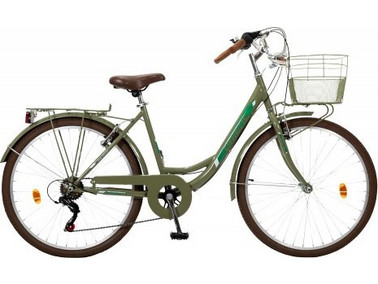 Orient Bikes City Classic 2024 Γυναικείο Ποδήλατο Πόλης 28" με 6 Ταχύτητες Πράσινο