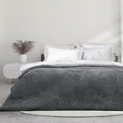 Nima Κουβερτοπάπλωμα Υπέρδιπλο 220x240 Velva Dark Grey