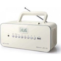 Muse M-30BT Φορητό Ράδιο CD Player με USB Μπεζ