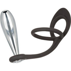 CalExotics Star Fucker Πρωκτική Σφήνα Ασημί Μαύρη D-233091