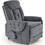 PoliHome Πολυθρόνα Relax Ανακλινόμενη Βελούδινη Γκρι Norton 162875879