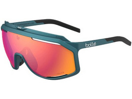 Bolle BS018010 Ανδρικά Γυαλιά Ηλίου Μάσκα Κοκάλινα Μπλε με Πορτοκαλί Φακό
