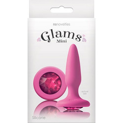 NS Novelties Glams Mini Gem Πρωκτική Σφήνα Diamond Plug 8.5cm Ροζ