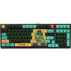 Bloody Renegade AT98 Μηχανικό Gaming Πληκτρολόγιο με Alpha Optical Διακόπτες RGB Black Light Blue