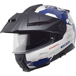 Schuberth E2 Adventure Atlas Blue White Black Κράνος Μηχανής Flip-Up 1644gr