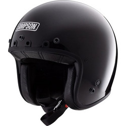 Simpson Chopper Gloss Black Κράνος Μηχανής Jet