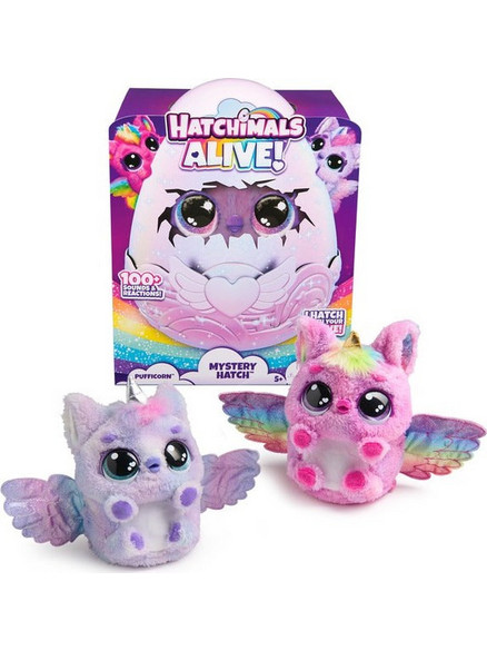 Spin Master Hatchimals Alive Mystery Hatch Pufficorn Διάφορα Σχέδια