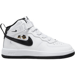 Nike Air Force 1 Παιδικά Sneakers Μποτάκια Λευκά Μαύρα FQ7104-100