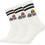 Ellesse Ανδρικές Κάλτσες Ψηλές Λευκές 3Pack SAAC0620-908