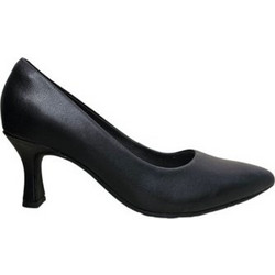 Clarks Ανατομικές Γόβες Δερμάτινες με Λεπτό Χαμηλό Τακούνι Μαύρες 26171219
