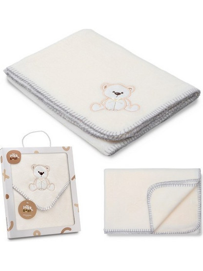 Interbaby Bear 989-05 Κουβέρτα Αγκαλιάς Fleece 80x110 Μπεζ