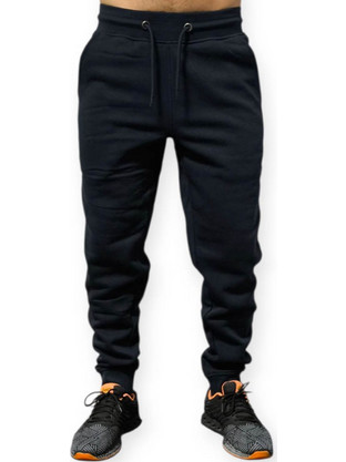Cotton Point Nemesis Ανδρικό Παντελόνι Φόρμας Fleece με Λάστιχο Navy Μπλε CP4405