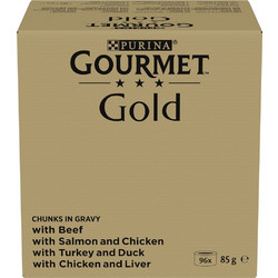 Purina Gourmet Gold Mix Of Flavors in Gravy 96x85gr