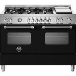 Bertazzoni MAS126G2ENET Κουζίνα Ηλεκτρική με Εστίες Αερίου 119.5cm
