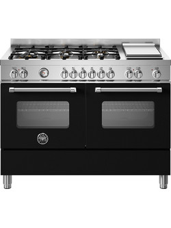 Bertazzoni MAS126G2ENET Κουζίνα Ηλεκτρική με Εστίες Αερίου 119.5cm