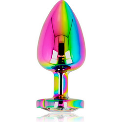 Ohmama Rainbow Heart Large Πρωκτική Σφήνα Diamond Plug 9cm