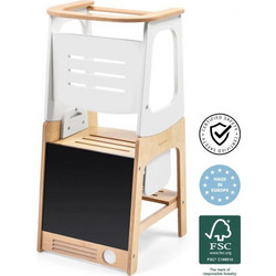 Maxi-Cosi Montessori Toucan Πύργος Εκμάθησης 3 σε 1 με Πίνακα Ζωγραφικής Ξύλινος Μπεζ