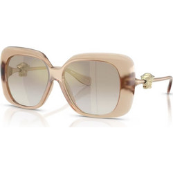 Versace VE4499U 55386E Γυναικεία Γυαλιά Ηλίου Τετράγωνα Καφέ Χρυσό με Καφέ Φακό