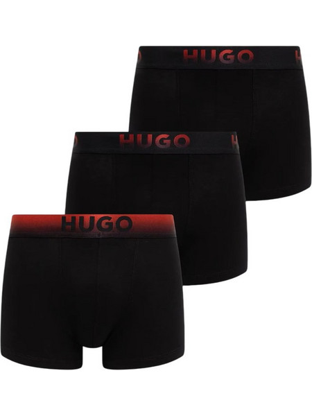 Hugo Ανδρικά Μποξεράκια Σετ 3Pack Μαύρα 50549172-001