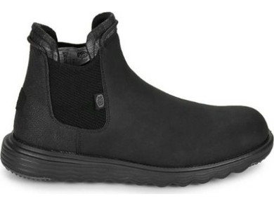 Hey Dude Branson Ανδρικά Chelsea Μποτάκια Suede Μαύρα 42065-060