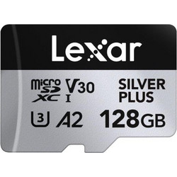 Lexar Silver Plus microSDXC 128GB Class 10 U3 V30 UHS-I A2 250MB/s
