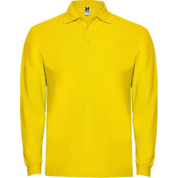 Roly Ανδρική Μπλούζα Polo Μακρυμάνικη Κίτρινη PO6635