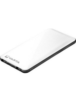 Varta 18753 Power Bank 5000mAh με Θύρα USB-A & Θύρα USB-C White