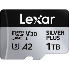 Lexar Silver Plus microSDXC 1TB Class 10 U3 V30 UHS-I A2 205MB/s