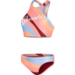 Speedo Αθλητικό Bikini Set Μπουστάκι Κοραλί Γαλάζιο 003133-14497W