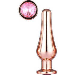 Dream Toys Gleaming Love Medium Πρωκτική Σφήνα Diamond Plug 11cm Ροζ Χρυσή