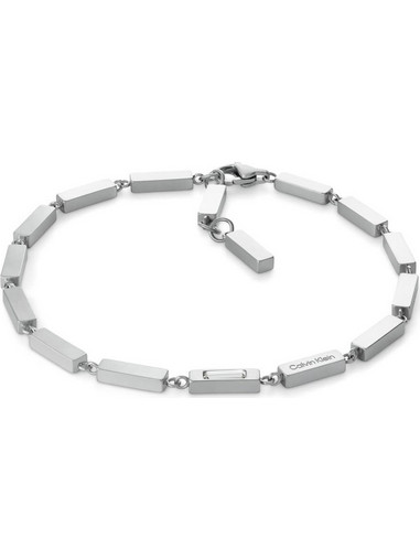 Calvin Klein Γυναικείο Βραχιόλι Αλυσίδα από Ατσάλι Ασημί με Ζιργκόν 35100072