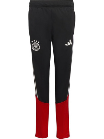 Adidas Germany 26 Tiro Παιδικό Παντελόνι Φόρμας Μαύρο Κόκκινο KB4443