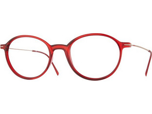 Look OCCHIALI 4949 w1 Σκελετός Γυαλιών Οράσεως Κοκάλινος Μεταλλικός Ασημί Κόκκινος