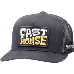 Fasthouse Utopia Ανδρικό Καπέλο Jockey με Δίχτυ Snapback Υφασμάτινο Μαύρο 600031-00