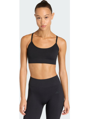 Adidas Workout Essentials Αθλητικό Μπουστάκι με Μέτρια Στήριξη & Αφαιρούμενη Ενίσχυση Μαύρο KD9104