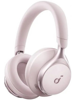 Anker SoundCore Space One Ασύρματα Bluetooth Ακουστικά Over Ear με Noise Cancelling Ροζ