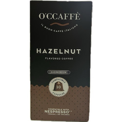 O'Ccaffe Κάψουλες Espresso Hazelnut Συμβατές με Μηχανή Nespresso 10τμχ