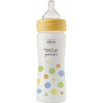 Chicco Perfect Easy Πλαστικό Μπιμπερό με Θηλή Σιλικόνης κατά των Κολικών 2+ Μηνών White 250ml