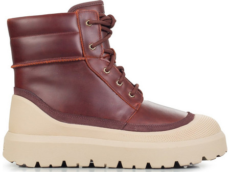 UGG Neumel High Ανδρικά Μποτάκια Δερμάτινα Μπορντό Αδιάβροχα 1174250-CVN