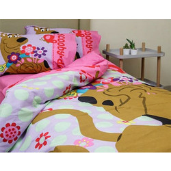 Homeline Παιδικό Κουβερλί Μονό Βαμβακερό 165x245 Scooby Doo 920 Ροζ