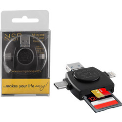 NSP N35 Card Reader OTG Lightning USB-C & USB-A micro USB για SD / microSD