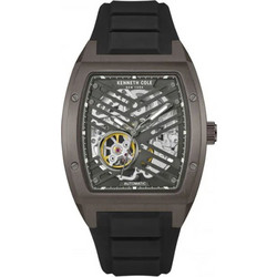 Kenneth Cole Ανδρικό Ρολόι Αυτόματο με Μαύρο Καουτσούκ Λουράκι KCWGZ0046102