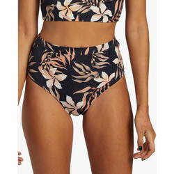 Billabong Coral Gardeners Ψηλόμεσο Bikini Slip Floral Μαύρο Μπεζ ABJX400968-MUL