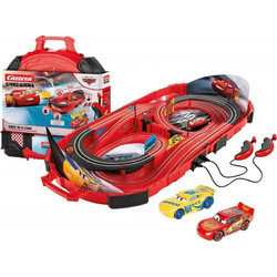 Carrera Speed Arena Disney Cars Race In a Case Lighting McQueen VS Cruz Ramirez