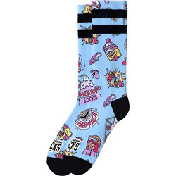 American Socks Slope Dope Ανδρικές Κάλτσες Ψηλές με Σχέδια Γαλάζιες AS395