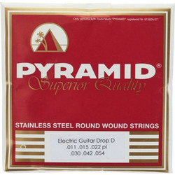 Pyramid Drop D 341153 Σετ 6 Χορδές Ηλεκτρικής Κιθάρας Stainless Steel 11-54"