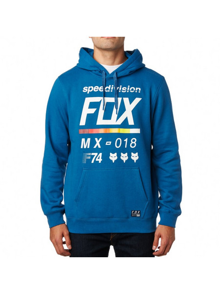 Fox Racing Ανδρικό Φούτερ με Κουκούλα & Τσέπες Μπλε 19691-157